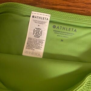 Athleta High Waist Pique Swim Bottom